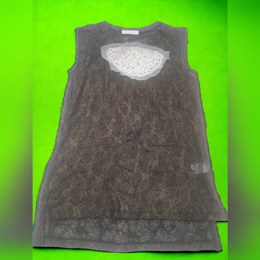 #2278 Painted Threads fancy tank top S